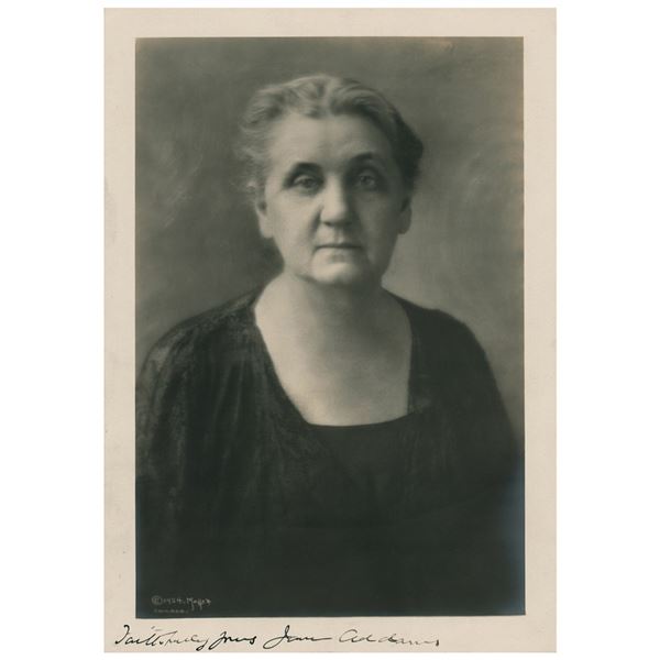 Jane Addams Signed Photograph