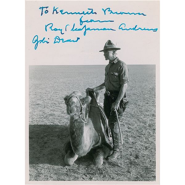 Roy Chapman Andrews Signed Photograph