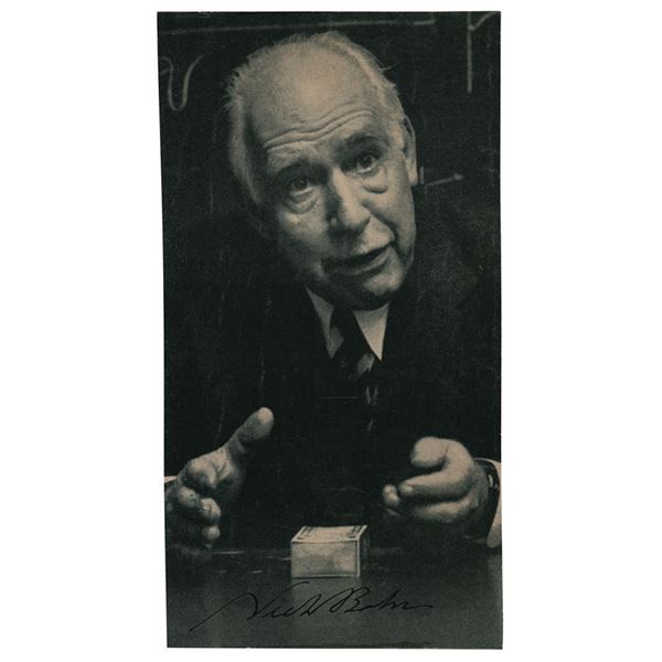 Niels Bohr Signed Photograph