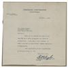 Image 1 : Walter P. Chrysler Typed Letter Signed