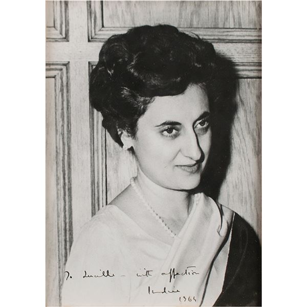 Indira Gandhi Signed Photograph