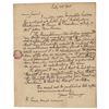 Image 1 : Gideon Granger Autograph Letter Signed
