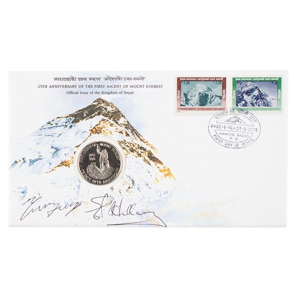 Edmund Hillary and Tenzing Norgay Signed Commemorative Cover
