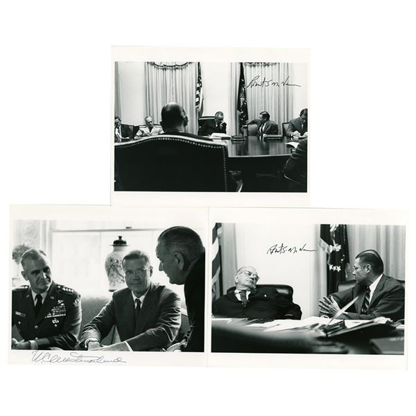 Robert S. McNamara and William Westmoreland Signed Photograph