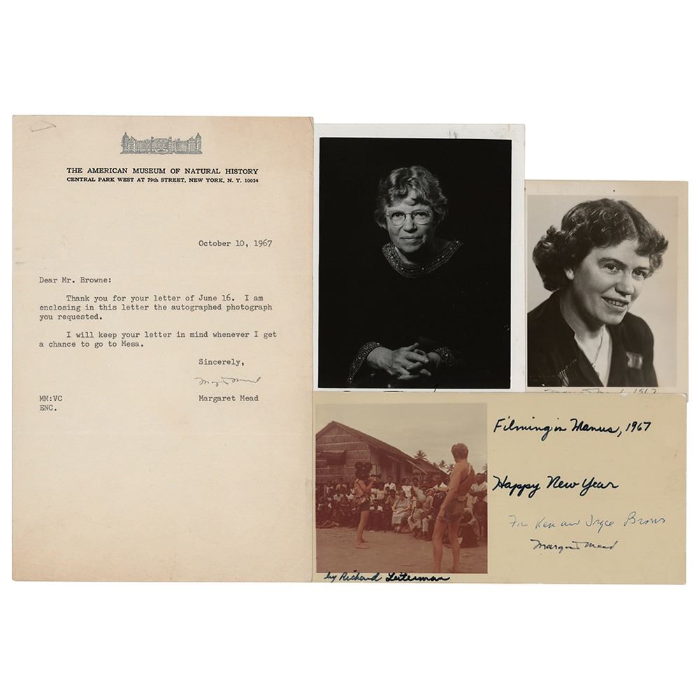 Margaret Mead (4) Signed Items