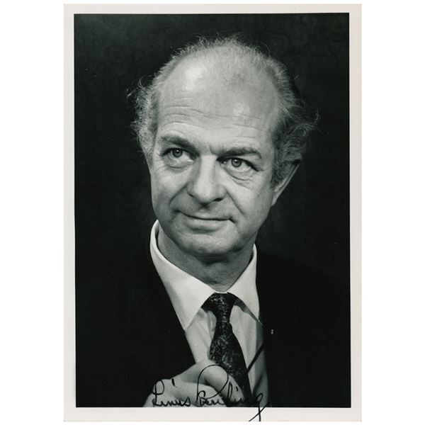 Linus Pauling Signed Photograph