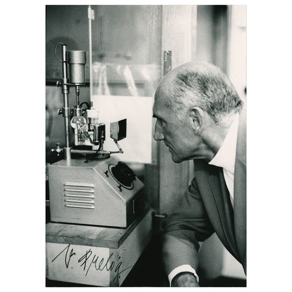 Vladimir Prelog Signed Photograph
