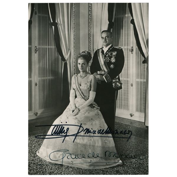Princess Grace and Prince Rainier Signed Photograph