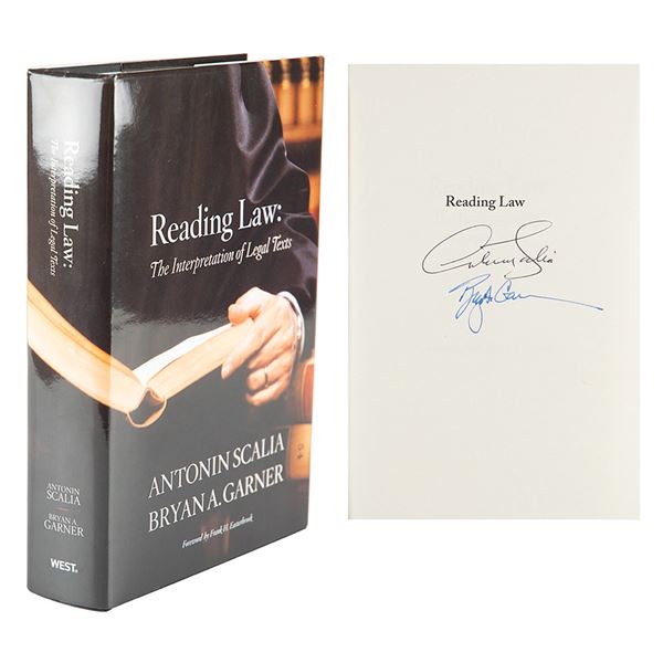 Antonin Scalia Signed Book