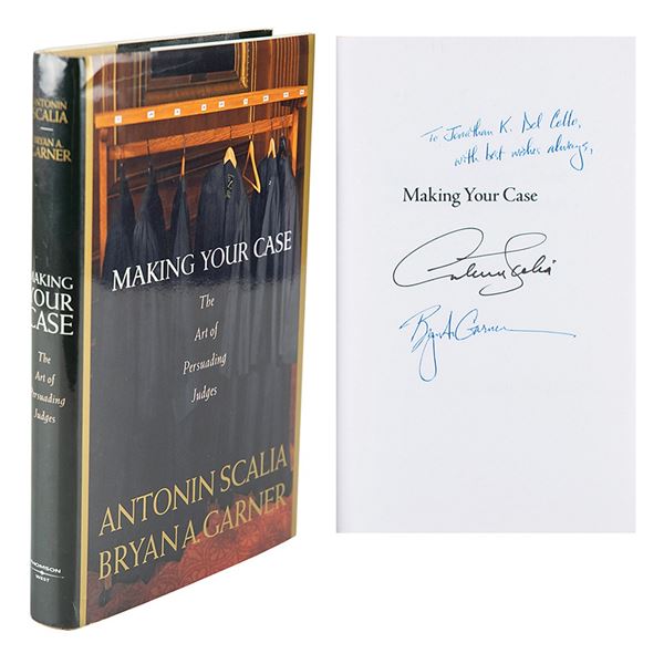Antonin Scalia Signed Book