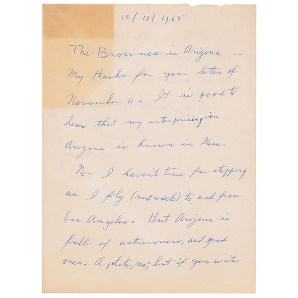 Harlow Shapley Autograph Letters Signed (3)
