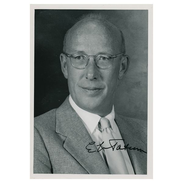 Edward L. Tatum Signed Photograph