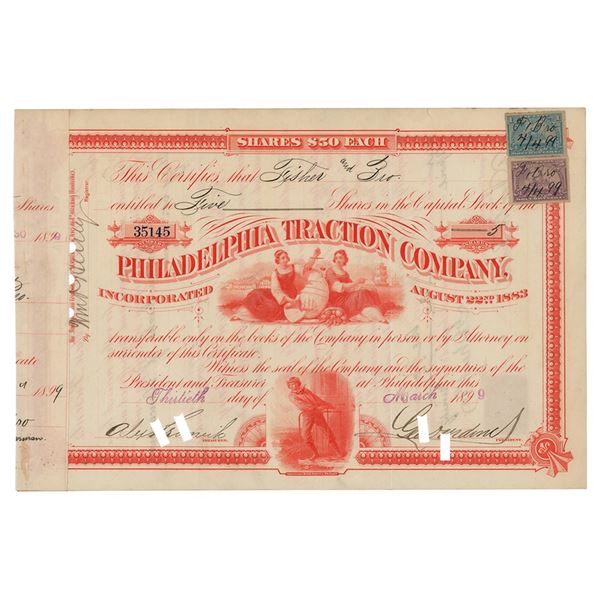 Titanic: George Widener Document Signed