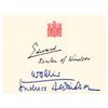 Image 1 : Duke and Duchess of Windsor Signatures
