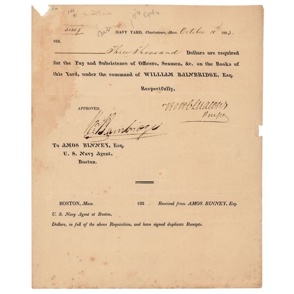 William Bainbridge Document Signed