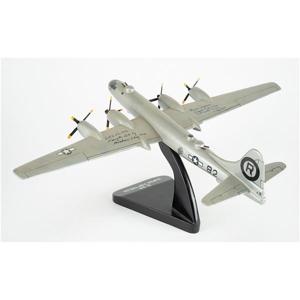 Enola Gay Model Signed by Dutch Van Kirk and Morris Jeppson