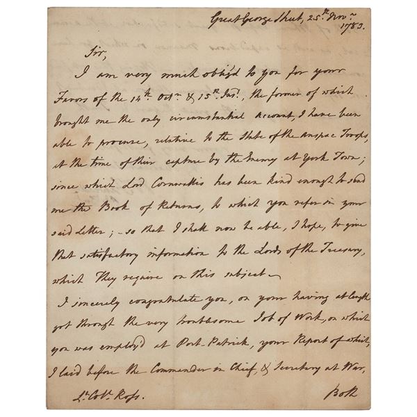 William Fawcett Autograph Letter Signed