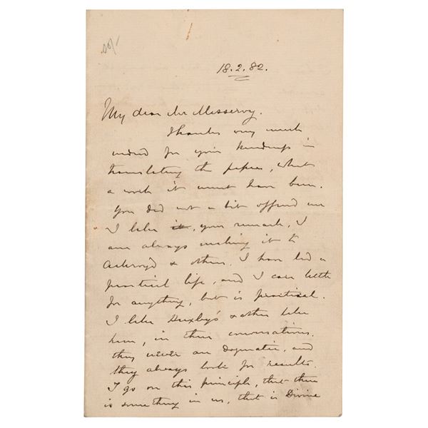 Charles â€˜Chineseâ€™ Gordon Autograph Letter Signed
