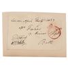 Image 1 : Thomas Masterman Hardy Hand-Addressed Mailing Panel