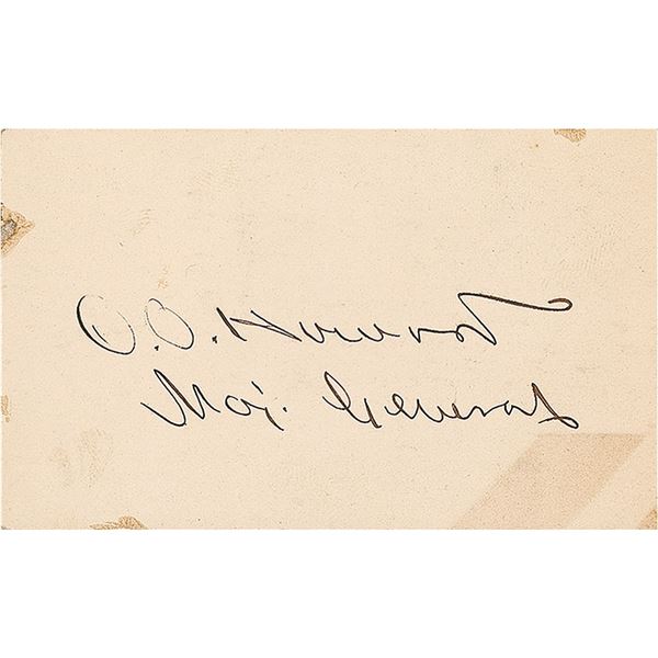 O. O. Howard Signature