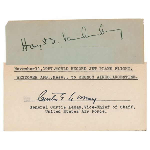 Curtis LeMay and Hoyt Vandenberg Signatures