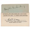 Image 1 : Curtis LeMay and Hoyt Vandenberg Signatures