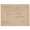 Image 1 : Karl Freiherr von Muffling Autograph Note Signed