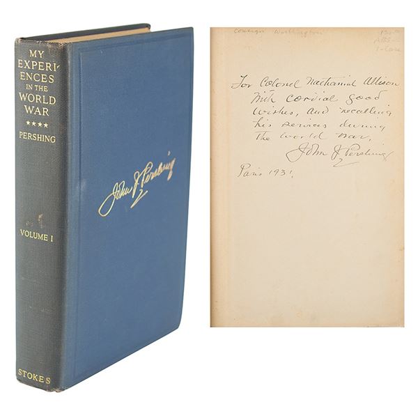 John J. Pershing Signed Book