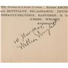 Image 2 : Wilbur Wright Signed Menu