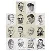 Image 1 : Aviation: Pilots and Pioneers (14) Signed Prints by Milton Caniff