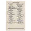 Image 1 : Aviators (19) Multi-Signed Program with George Bush, Charlie Duke, and Chuck Yeager