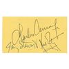 Image 1 : Neil Armstrong, Charles Conrad, and Jimmy Stewart Signed Aviation Hall of Fame Ticket