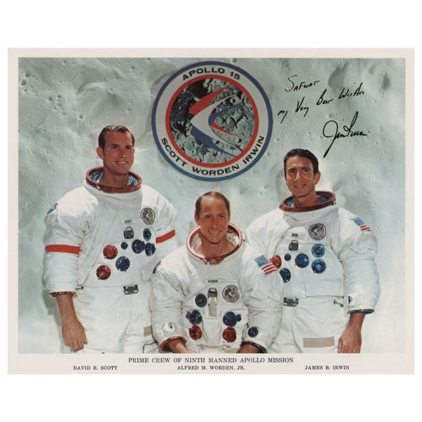 Jim Irwin Signed Photograph