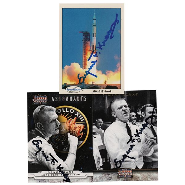 Gene Kranz (3) Signed Trading Cards