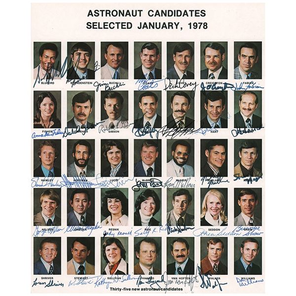NASA Astronaut Group 8 Multi-Signed Photograph