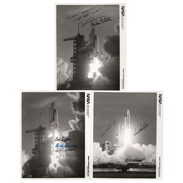 Space Shuttle (3) Signed Photographs