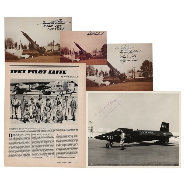 X-15 Pilots (5) Signed Items