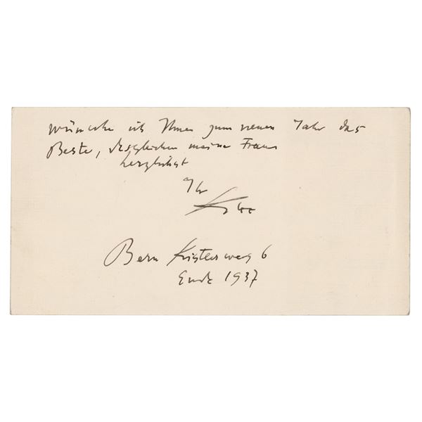 Paul Klee Autograph Letter Signed
