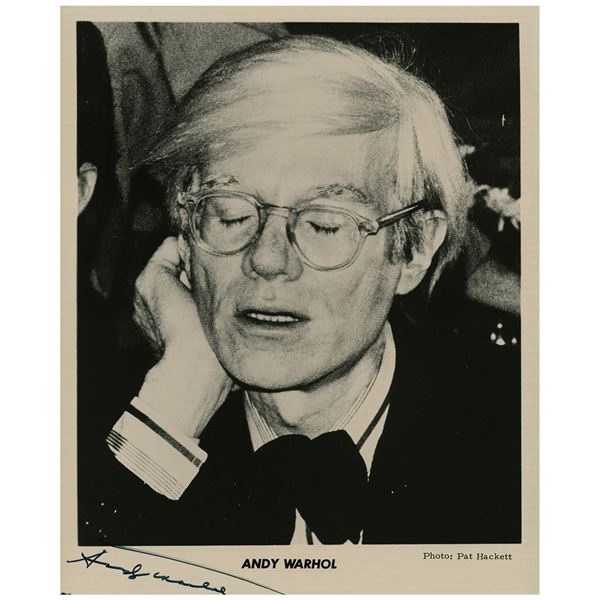 Andy Warhol Signed Photograph