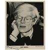 Image 1 : Andy Warhol Signed Photograph