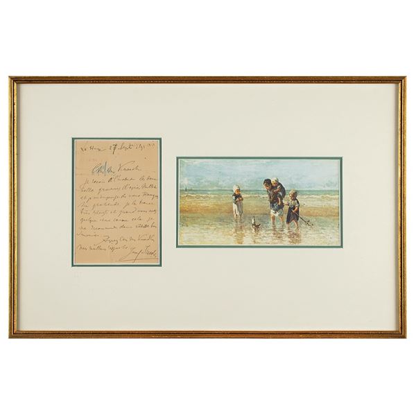 Joseph Israels Autograph Letter Signed