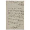 Benedetto Pistrucci Autograph Letter Signed