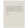Image 1 : Philip K. Dick Typed Letter Signed