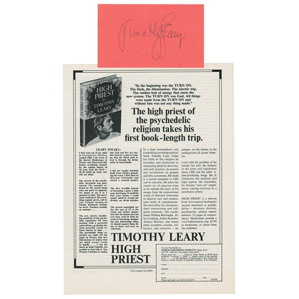 Timothy Leary Signature