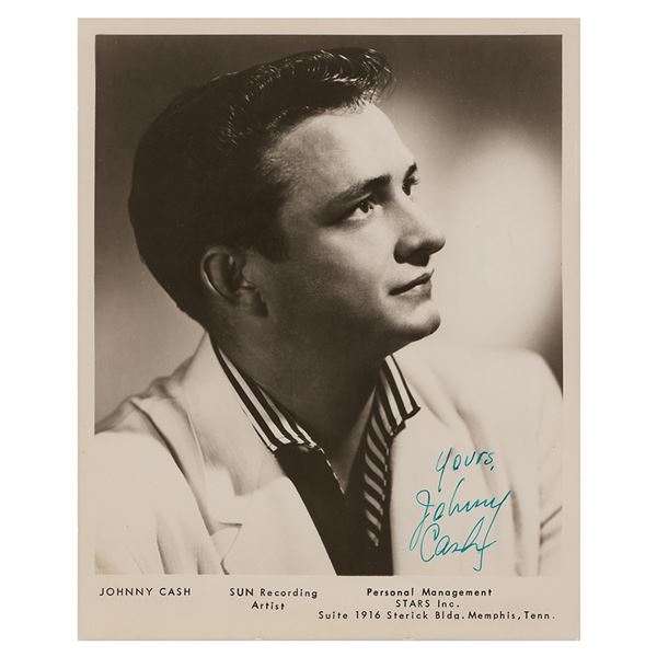 Johnny Cash Signed Photograph