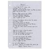 Image 8 : Oasis: Noel Gallagher Set of (10) Handwritten Song Lyrics and Band-Signed CD Booklet