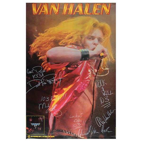 Van Halen Signed Poster