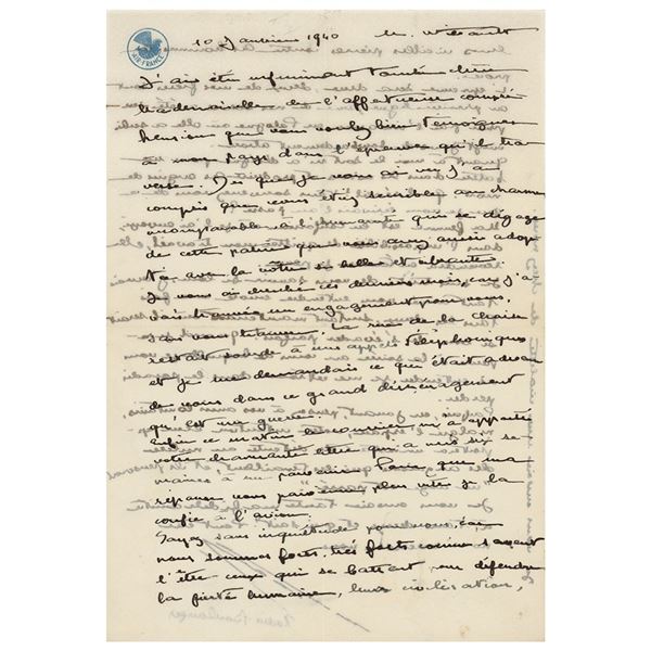 Nadia Boulanger Autograph Letter Signed