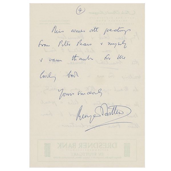 Benjamin Britten and Peter Pears (2) Signed Items