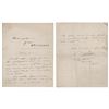 Image 2 : Camille Saint-Saens Collection of (16) Autograph Letters Signed